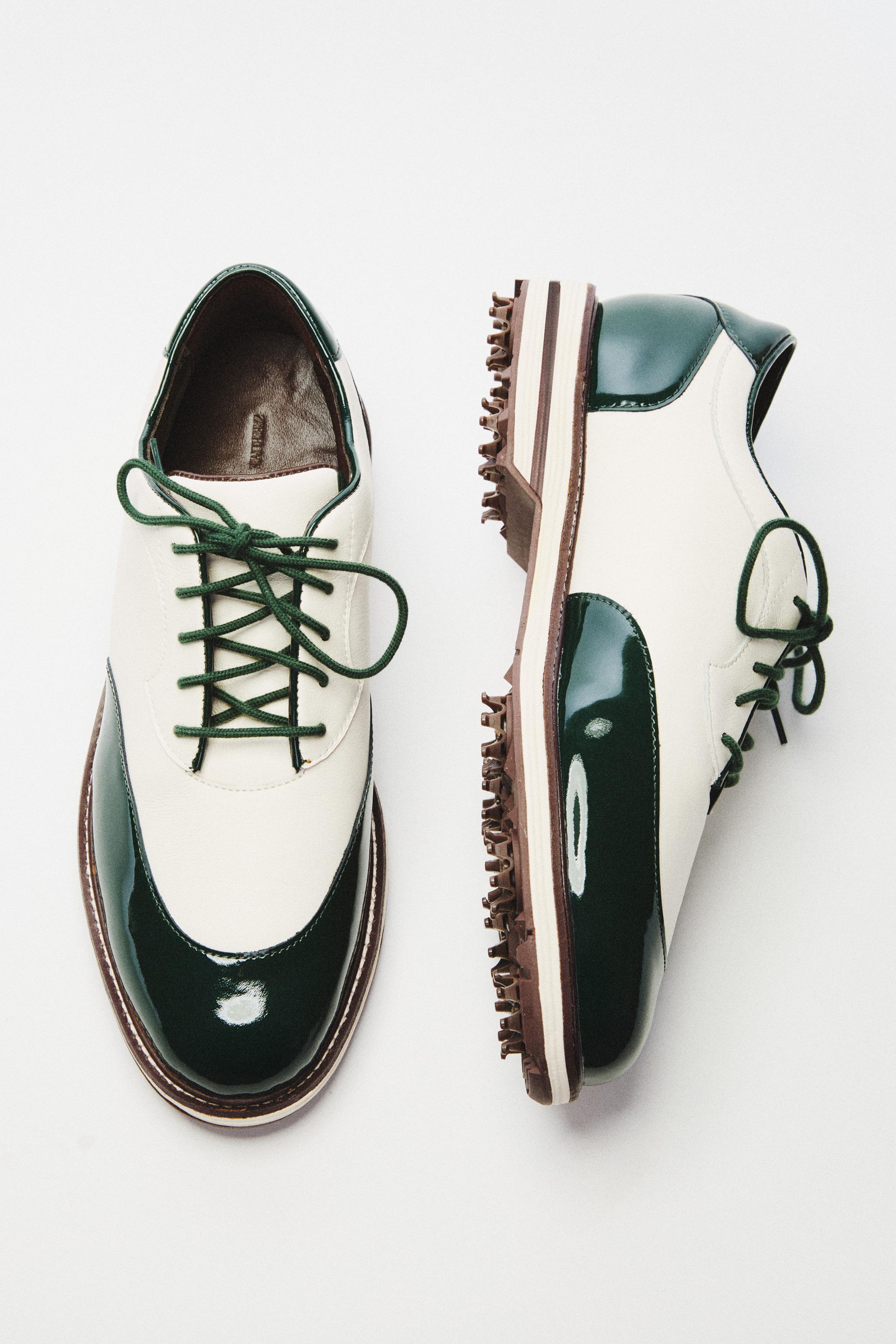 CHAUSSONS CUIR GOLF